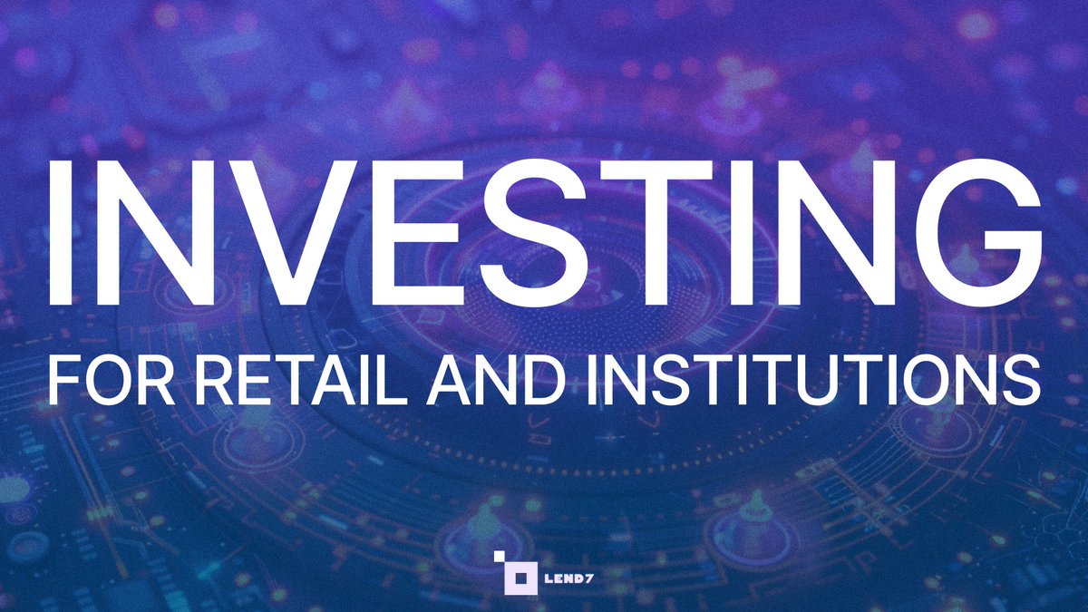 We redesigned the Lend7 platform to address not only larger investors and institutions but also retail.

Capital allocation doesn’t need to be locked on highly speculative assets, and retail investors should have access to better choices.

We make real investing available to all.