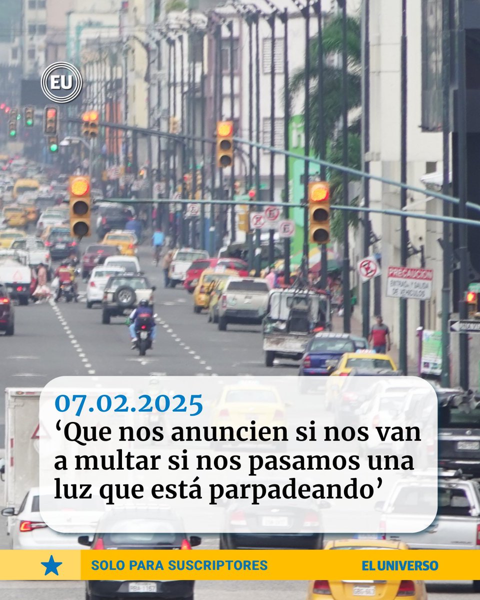eluniversocom's tweet image. #Semáforos | Entre las vías en las que se reporta esta novedad están la Quito, Machala, Aguirre, Carlos Plaza Dañín, av. del Periodista. ow.ly/gNOq50UVBqJ