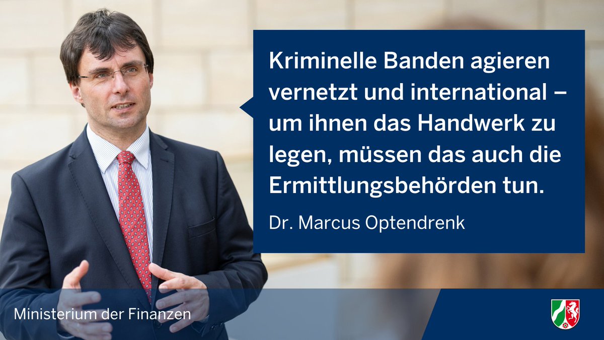 Ministerium der Finanzen NRW (@finanzmin_nrw) on Twitter photo Das neue Landesamt zur Bekämpfung der Finanzkriminalität mit dem <a href="/EUProsecutor/">European Public Prosecutor’s Office (EPPO)</a> im Einsatz gegen professionellen Steuerbetrug! „Das LBF NRW wird seine Rolle als Schnittstelle zu den Institutionen im EU-Ausland sowie zur Europäischen Staatsanwaltschaft weiter ausbauen“, so Minister Das neue Landesamt zur Bekämpfung der Finanzkriminalität mit dem <a href="/EUProsecutor/">European Public Prosecutor’s Office (EPPO)</a> im Einsatz gegen professionellen Steuerbetrug! „Das LBF NRW wird seine Rolle als Schnittstelle zu den Institutionen im EU-Ausland sowie zur Europäischen Staatsanwaltschaft weiter ausbauen“, so Minister