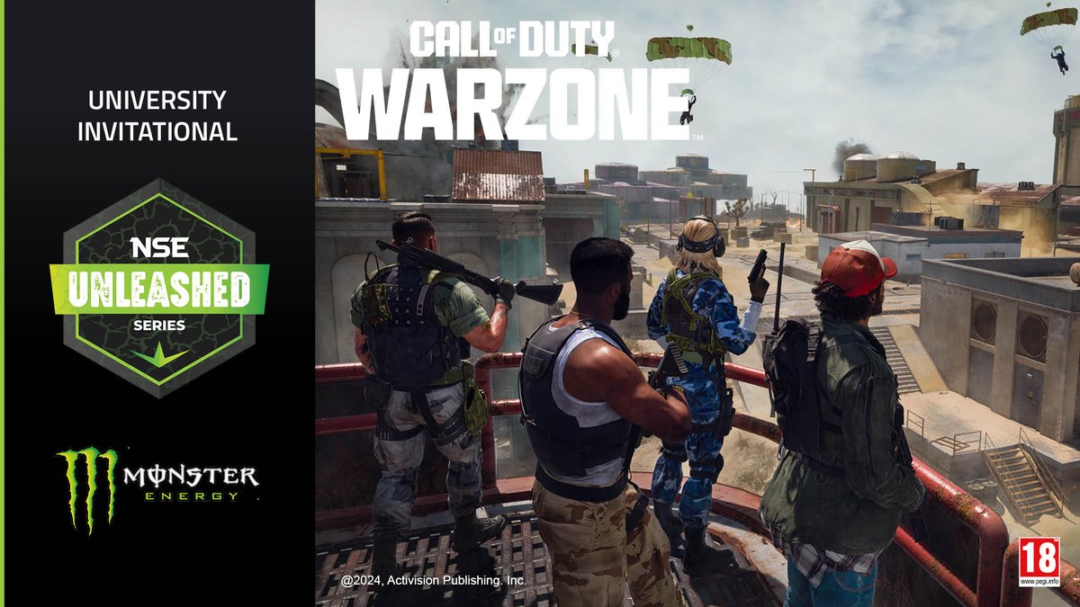 🏆 We are NOW LIVE with the Monster UNLEASHED - Warzone University Invitational! 🎮⚡

🔥 Who will claim victory &amp; take the #1 spot?

Powered by <a href="/MonsterEnergyUK/">Monster Energy GB & IRE</a>, with Monster Drops throughout the stream! 🍾
🔴 LIVE NOW: twitch.tv/nse_gg