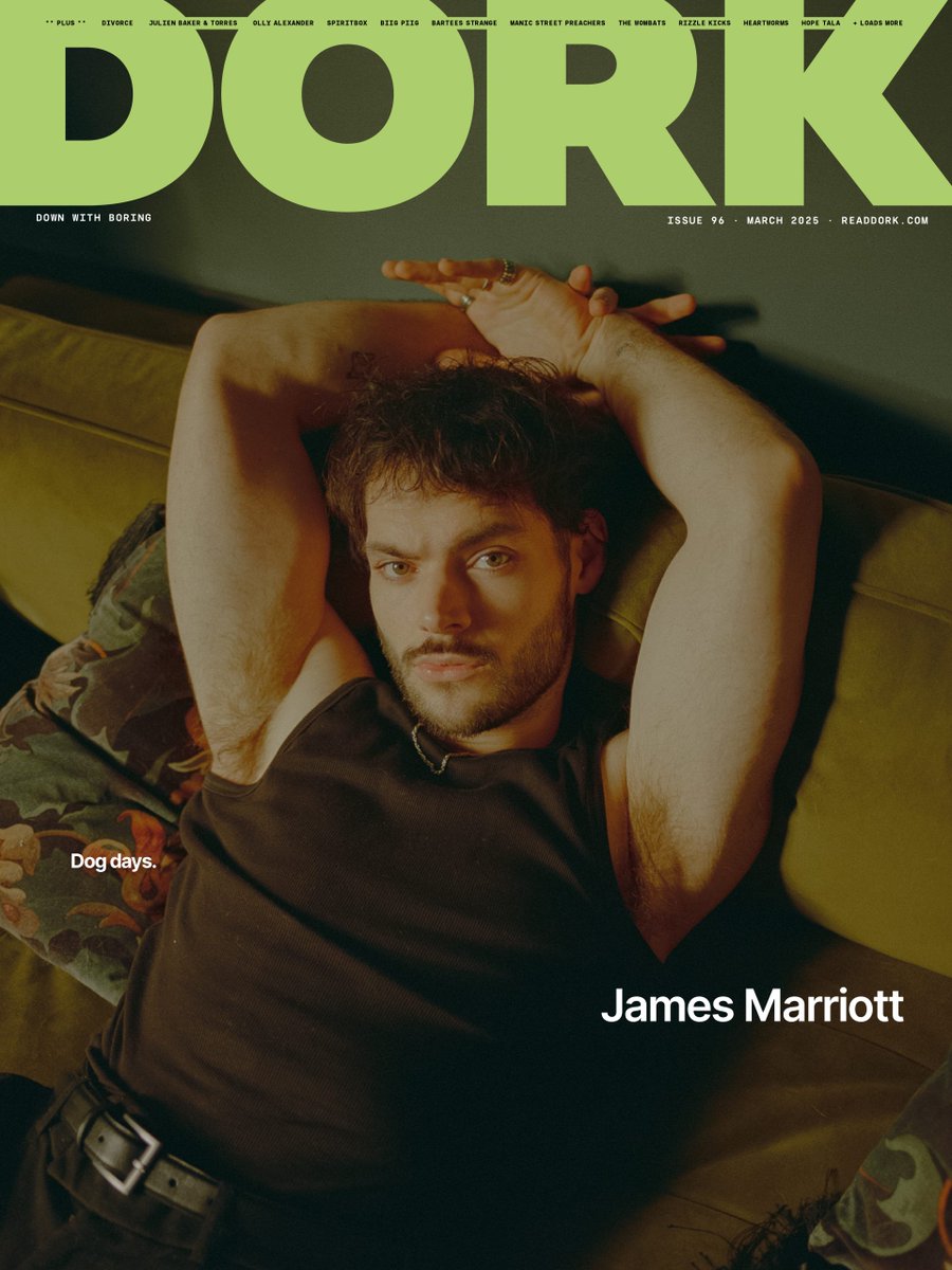 readdork's tweet image. NEW ISSUE

@JamesMarriottYT plays the pop provocateur perfectly - hiding a completed new album &apos;Don&apos;t Tell The Dog&apos; up his sleeve while continuing to drop indie anthems that dodge expectations. Get the full story with our March cover.

Order a copy: shop.readdork.com/products/dork-…