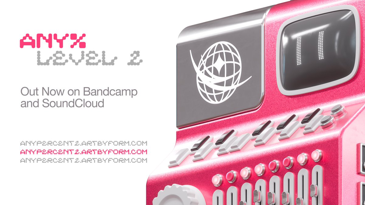 any%: LEVEL 2 - OUT NOW

Buy: artbyform.bandcamp.com/album/any-leve…

Stream: soundcloud.com/artbyform/sets…

THANK YOU 🩷 #formanypercent