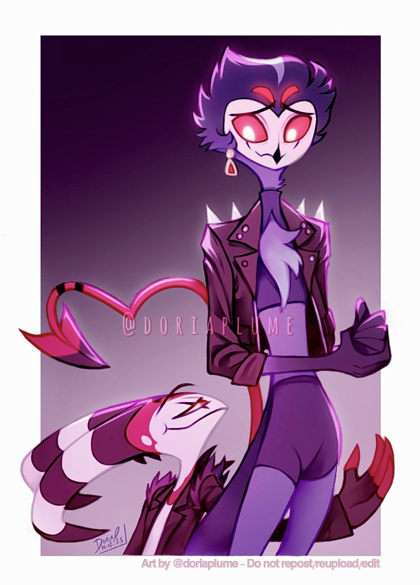 doriaplume's tweet photo. 🦉 + Sportswear + 🦎’s Leather Jacket 
= 😩🔥🔥

•
#HelluvaBoss #HelluvaBossFanart #Sinsmas
#Stolitz #Stolas #Blitzø https://t.co/mIW0SwIan8