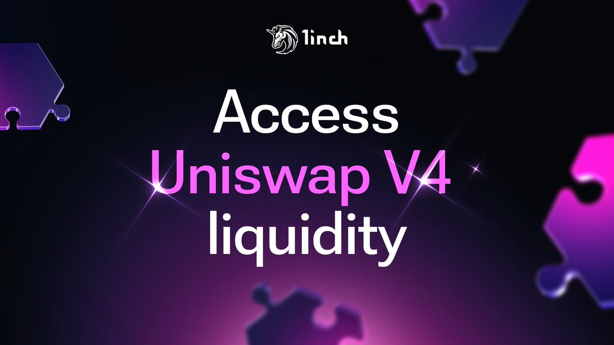 1inch now lets you access Uniswap V4’s liquidity – but without paying Uniswap’s interface fee 😏

Swap smarter at app.1inch.io