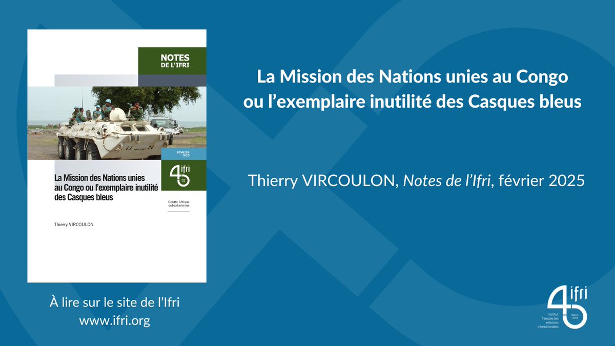 🇨🇩 La MONUSCO, témoin impuissant du conflit en RDC ? Alors que l'ONU avait joué un rôle clé contre le M23 en 2012-2013, elle semble aujourd'hui marginalisée. Retrait en cours, médiation déléguée… Avec la chute de Goma, son absence est plus criante que jamais.

Lire l'analyse