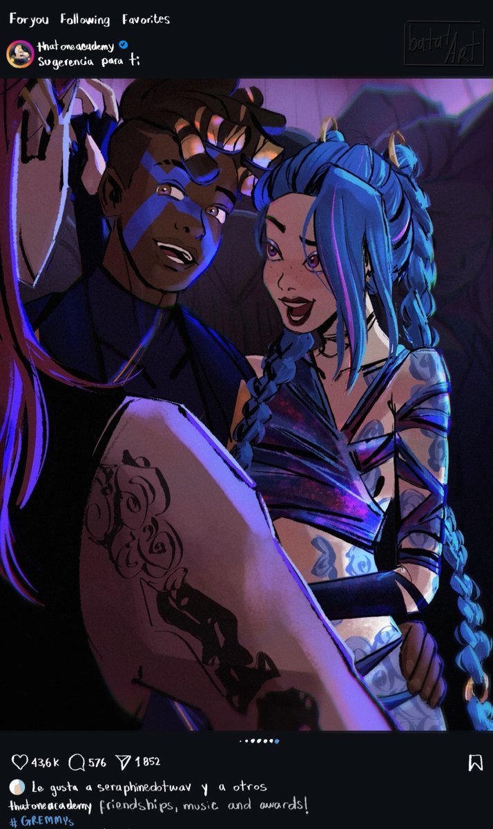 batatart02's tweet image. #TimeBombWeek2025 Day 1: Musicians/Band AU

POV: scrolling down your feed, you stumble upon an afterparty photo of two very close friends 🥰

#TimeBomb #Ekko #Jinx