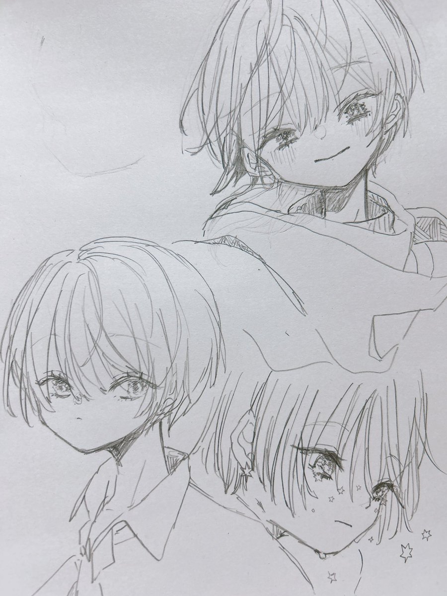 リハビリ、、、、、、顔面の書き方思い出したい、、、、😇
今年の9月に展示予定です🙌 