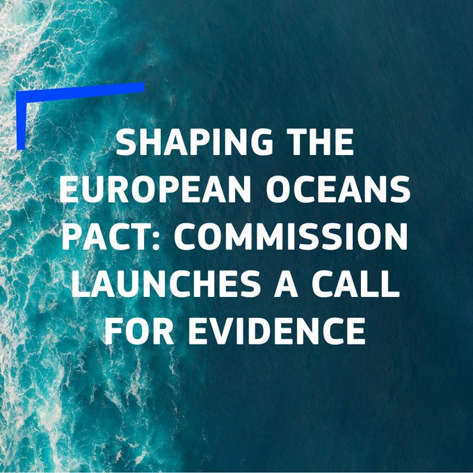 📢 <a href="/EU_Commission/">European Commission</a> has launched a call for evidence to shape the upcoming #EuropeanOceansPact!

It aims to foster sustainable ocean management and enhance our seas and oceans' health, resilience, and productivity.

Submit your input by February 17th! ⤵️
oceans-and-fisheries.ec.europa.eu/news/shaping-e…