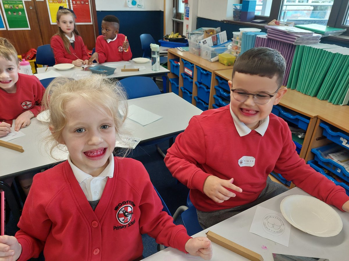 This term, in science, Year 2 have been learning about keeping their teeth healthy. They used disclosing tablets to see where plaque sticks to their teeth.  The children then had to clean their teeth for two minutes, using the correct routine.  As you can see; fun was had by all!