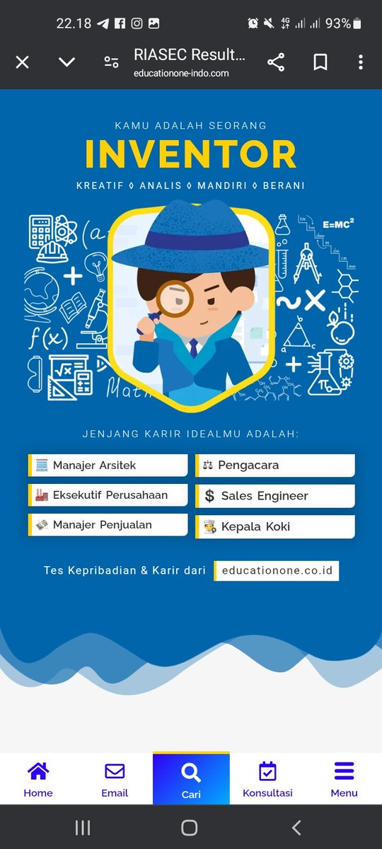 aysocomel's tweet photo. Test Karir Ideal
Jum'at, 07 Februari 2024 pukul 22.39 WIB

https://t.co/FnVq4T02di. https://t.co/PGXMwRgaBT