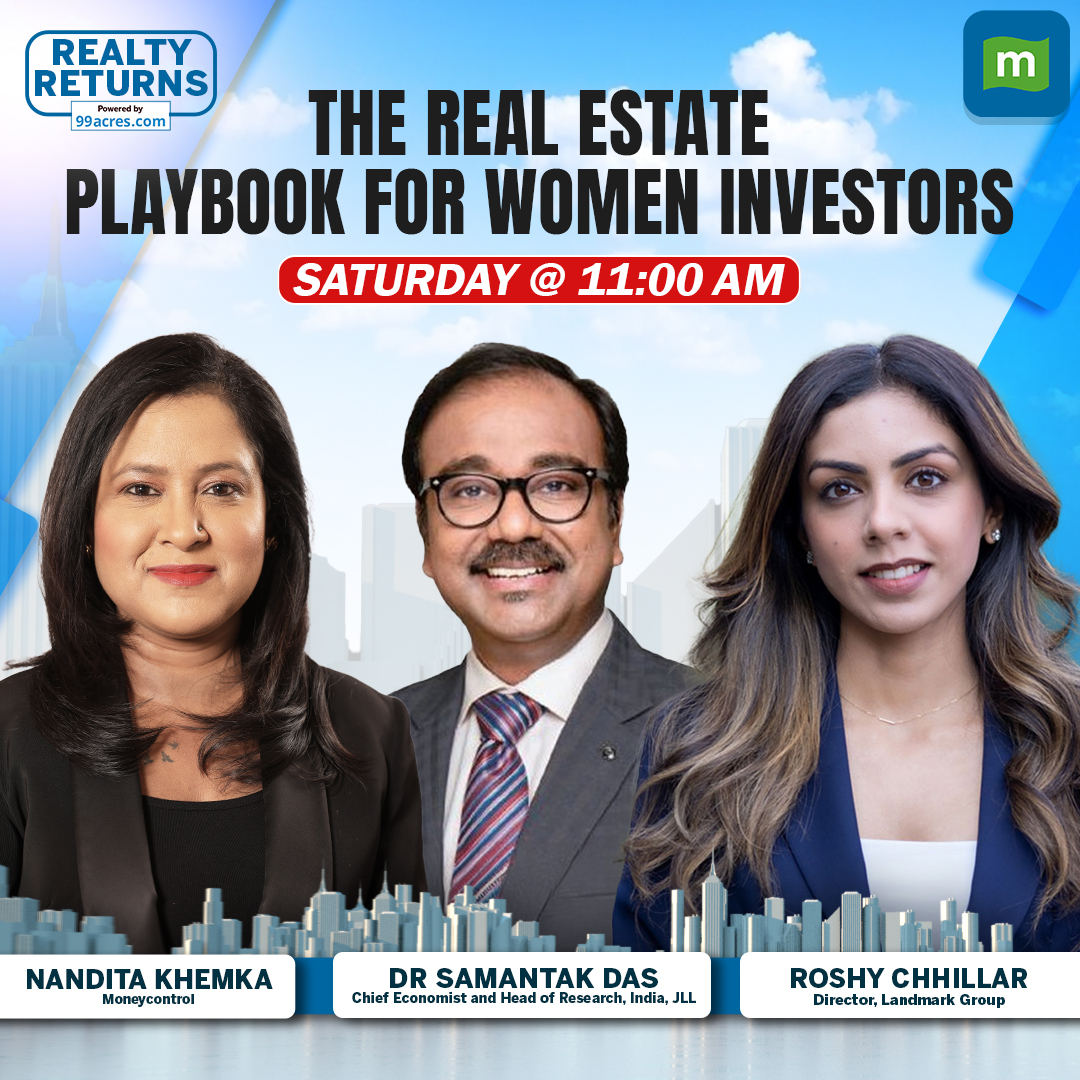 moneycontrolcom's tweet image. #RealtyReturns | In this episode of Realty Returns, Dr. Samantak Das, Chief Economist &amp;amp; Head of Research @JLLIndia &amp;amp; Roshy Chhillar Director, Landmark Group discuss how various states in India are empowering women to achieve financial independence and own property through reforms…