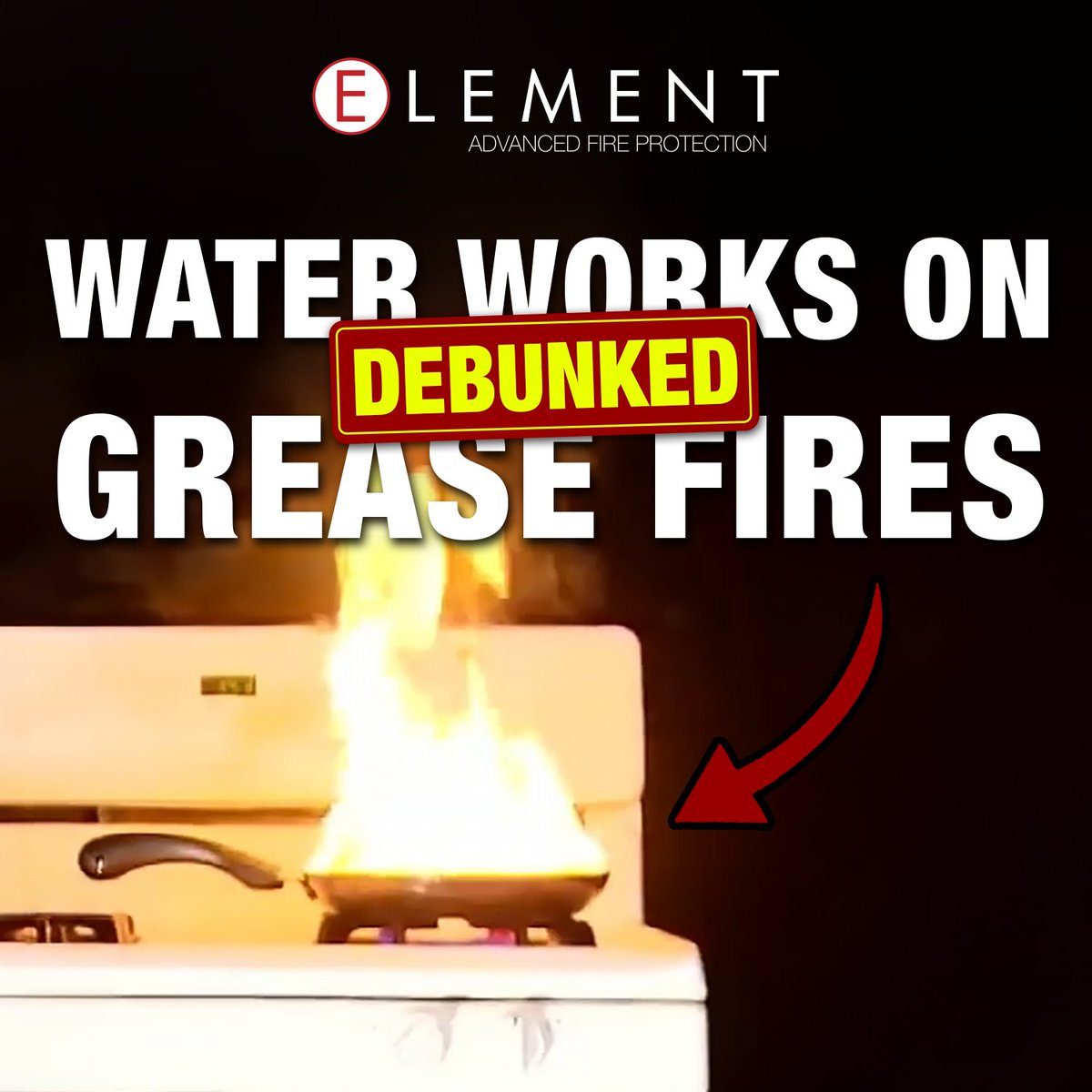 ElementFireCom's tweet image. Fire myths DEBUNKED or CONFIRMED! 🔥🍳Click the link in our bio to see which ones, you might be surprised! You'll also learn more about common kitchen fire misconceptions &amp;amp; how to choose the right fire extinguisher.

Got a fire myth? 🤔 Leave it in the comments!

#ElementEquipped