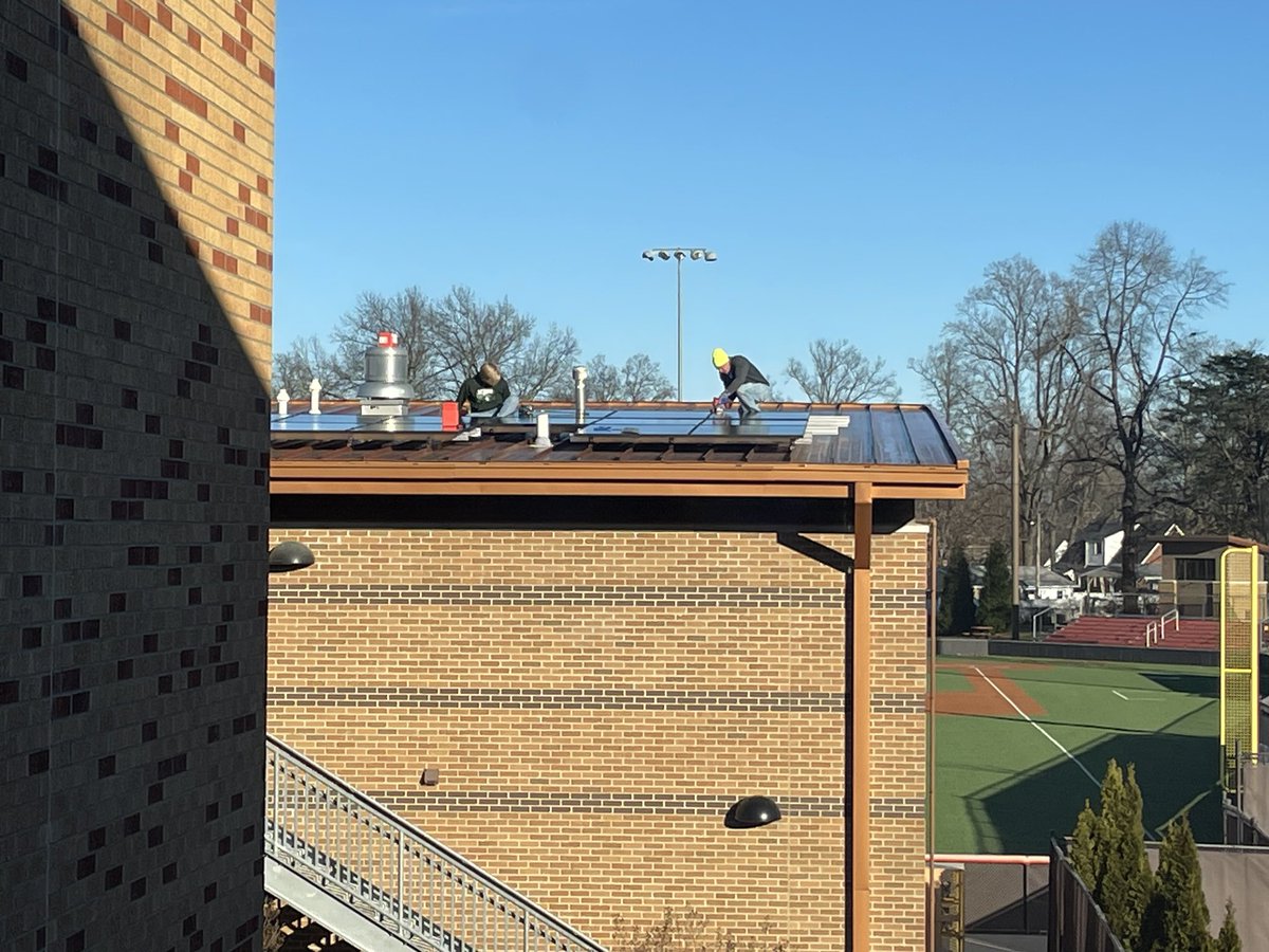 DeSales_Colts's tweet photo. We are proud to announce that the athletic building now has solar power! With the matching gift of Mark Sweazy ‘80 and Tony Sweazy ‘82, the Class of 2024 was successful in making their class gift happen. #ColtPride ☀️ https://t.co/EFxjoCiP0q