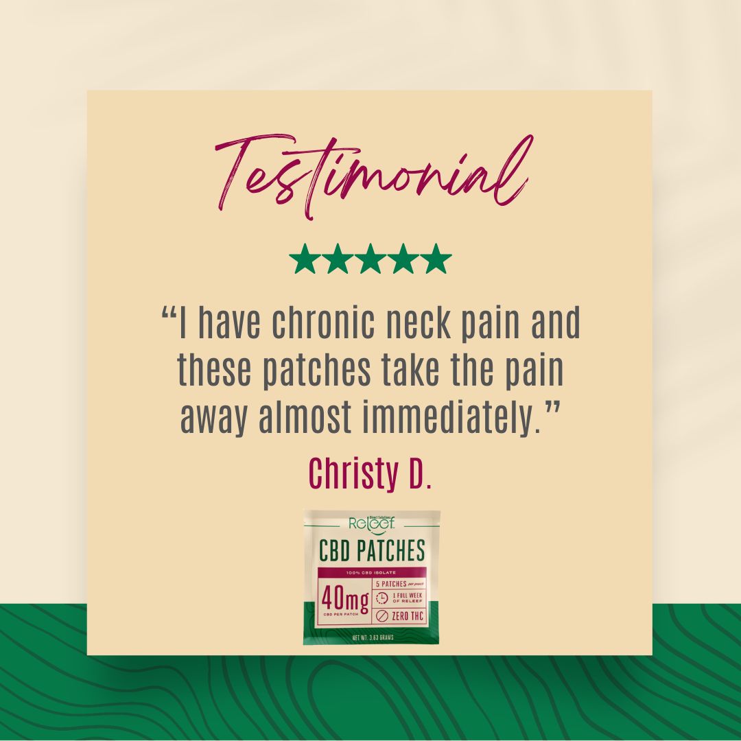 ReleefDirect's tweet image. Real stories, real results! 🌟 Our customers love the long-lasting effects of our CBD Patch. Have you tried it yet? Let us know your experience!
#FeelTheReleef #CBDPatch #CBDLife #DailyWellness #PlantBased #HealthyLiving #HolisticHealing