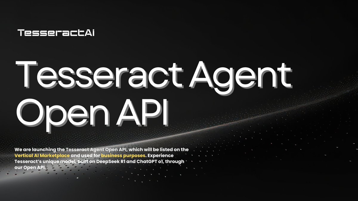 Tesseract AI tweet media