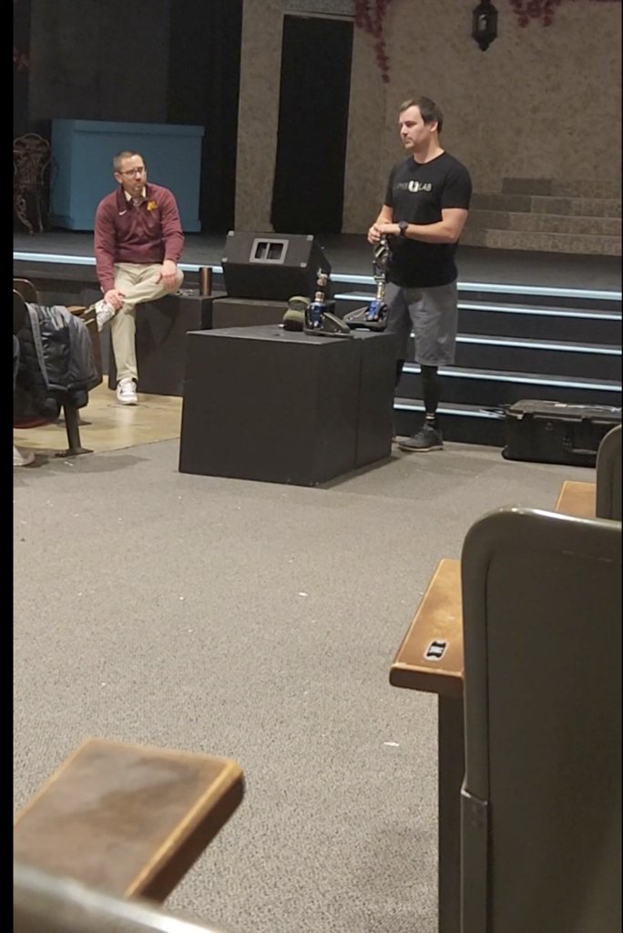 Huge thank you to Travis Muller for delivering an inspiring message at Captains Council! 💪🔥 Your story of resilience made a big impact.

Also, shoutout to the Windom Eagle Booster Club for sponsoring breakfast! 🙌 Go Eagles! 💙💛 #WindomStrong #EaglePride