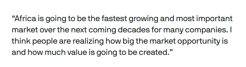 Open AI CEO Sam Altman (<a href="/SamA/">Sam Altman</a>) on the opportunity in Africa