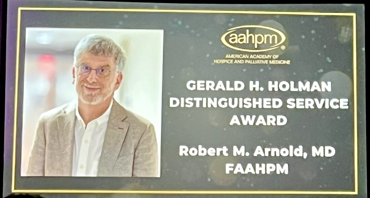Ty Dr Bob Arnold for your tremendous leadership, inspiration, pearls, dedication, &amp; helping us all be better clinicians!

(btw, you can leave PA, but we’ll always claim you as one of our own)

<a href="/AAHPM/">AAHPM</a> <a href="/PAChapterACP/">PA Chapter ACP</a> #hapc25 #hapc #PalliativeCare #hospice #MedEd #IMProud