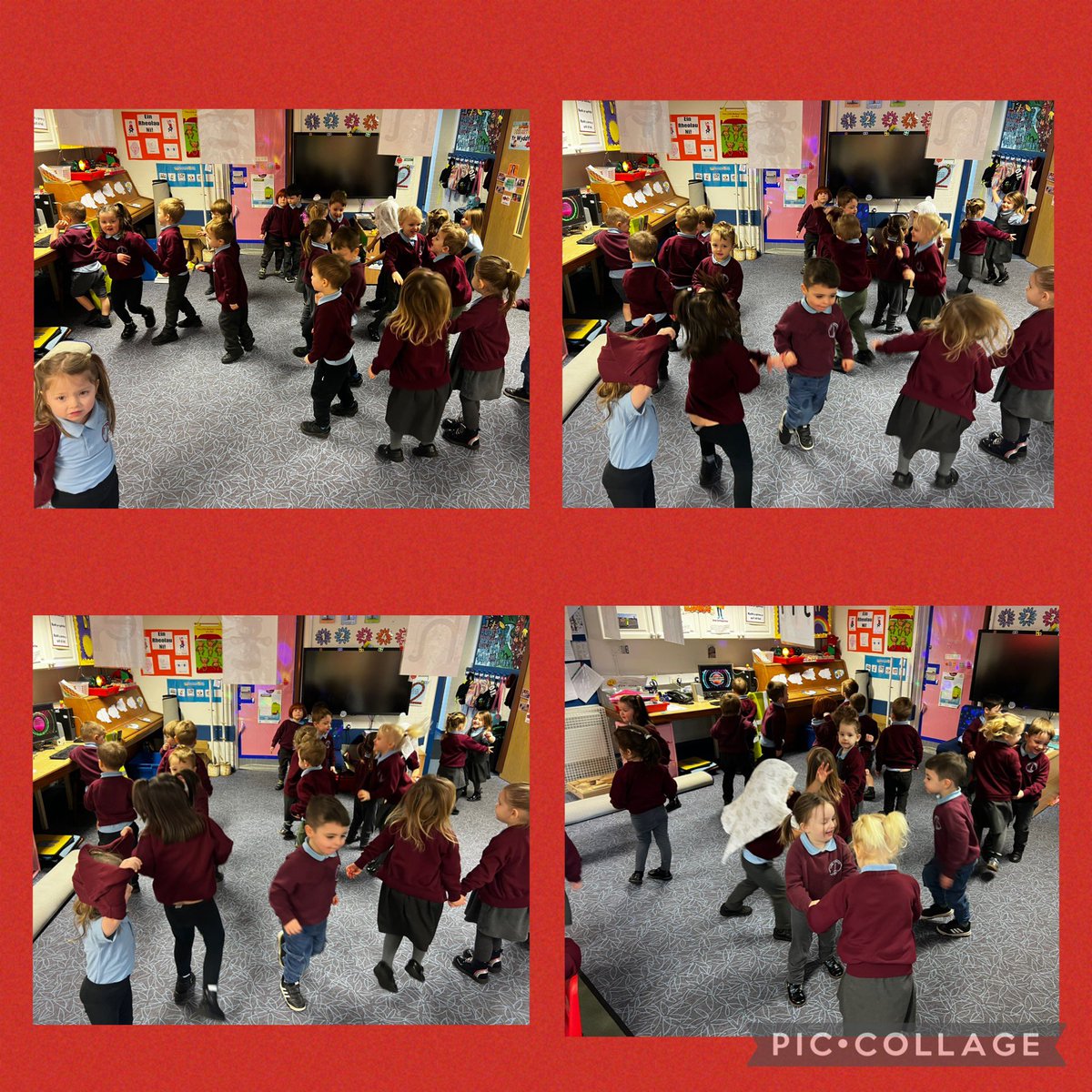 YsgolGynLlanrug's tweet photo. Cafodd dosbarth Yr Wyddfa hwyl bore 'ma yn cael disgo bach i ddathlu #DyddMiwsigCymru #serenasbarc https://t.co/hxT5010raY