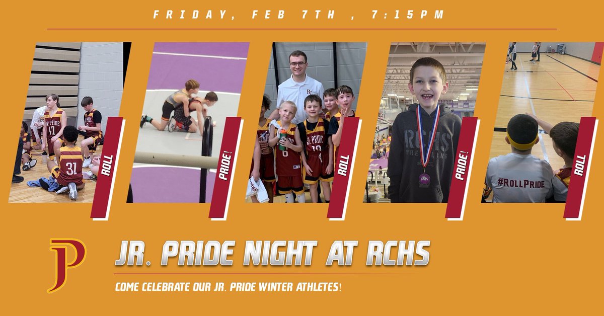 It’s Jr. Pride night! See you at the game! #RollPride