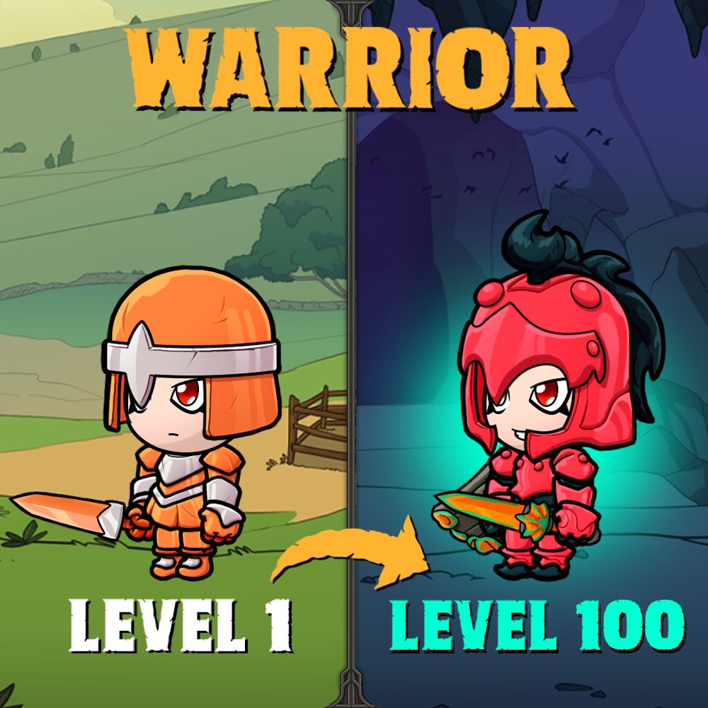 Level 1: Trips over own feet.
Level 100: NPCs tell legends about you.

#gamedev #rpg #idlegames https://t.co/cGfbtQ8ndt