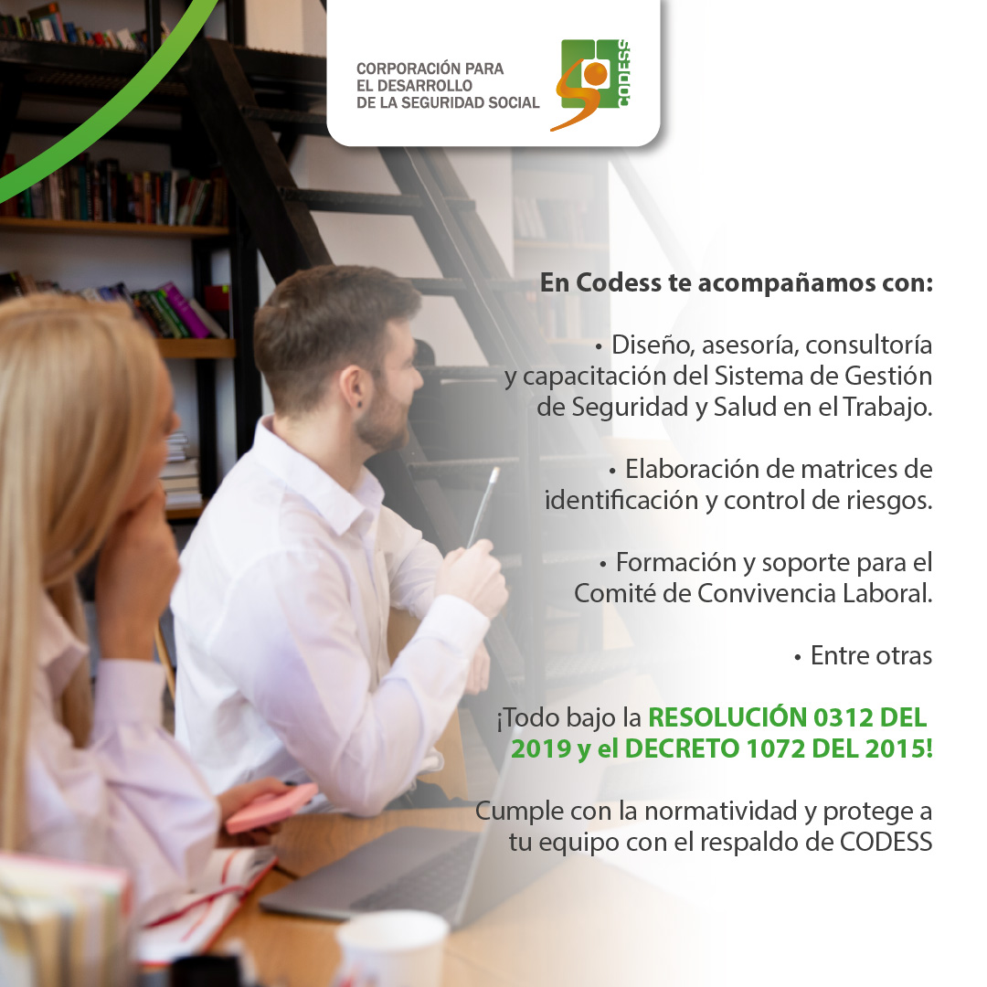codessco's tweet image. Cumple el SG-SST con respaldo experto. 🔧 Protege a tu equipo y asegura la continuidad de tu negocio con un sistema adaptado a tus necesidades y la normatividad. 

👉 En CODESS te ayudamos.!

#SGSST #CODESS #SeguridadLaboral