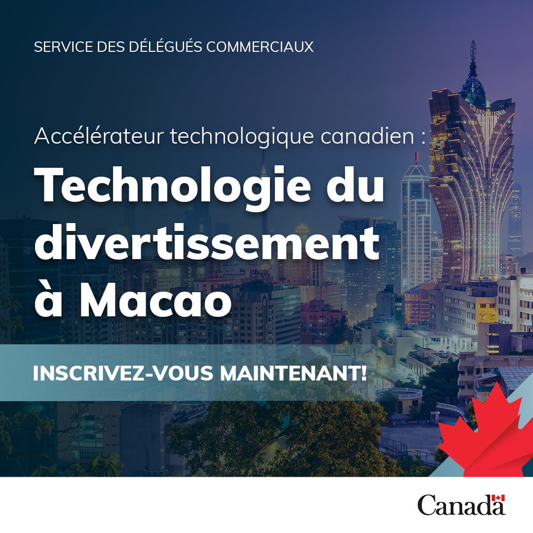 Innovateurs canadiens dans le jeu vidéo, les expériences immersives et interactives — votre prochaine opportunité est ici

Vous bénéficierez d'expertise locale et d'accompagnement personnalisé pour naviguer dans le paysage réglementaire unique de Macao

ow.ly/VTpi50UVIxr