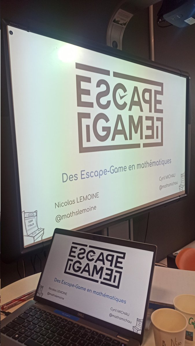 MathsLemoine (@mathslemoine) on Twitter photo 🎲🔢 Avec <a href="/MathsMichau/">MathsMichau</a>, nous avons animé une formation #EAFC à l’Atelier #Canopé93 sur la création d’#EscapeGames pédagogiques en #maths ! Après avoir vécu "en vrai";un escape game 🔐, les collègues ont commencé à en créer en équipe. 📜🎭
📅 Suite après les vacances ! 🚀 🎲🔢 Avec <a href="/MathsMichau/">MathsMichau</a>, nous avons animé une formation #EAFC à l’Atelier #Canopé93 sur la création d’#EscapeGames pédagogiques en #maths ! Après avoir vécu "en vrai";un escape game 🔐, les collègues ont commencé à en créer en équipe. 📜🎭
📅 Suite après les vacances ! 🚀