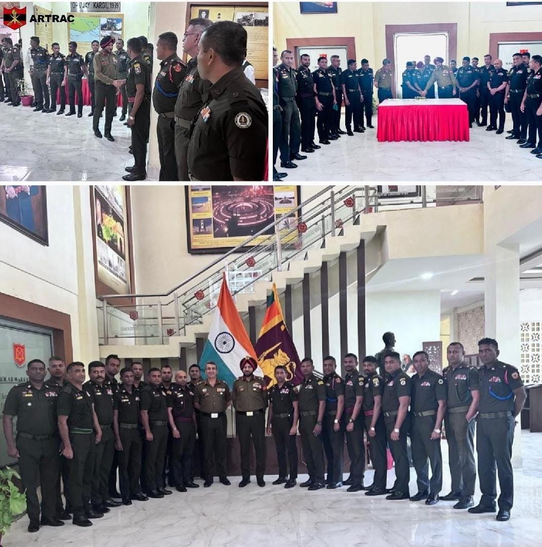 artrac_ia's tweet image. &quot;𝐂𝐞𝐥𝐞𝐛𝐫𝐚𝐭𝐢𝐧𝐠 𝐒𝐫𝐢 𝐋𝐚𝐧𝐤𝐚 𝐃𝐚𝐲&quot;

The Army War College, #AWC,  Mhow proudly hosted Sri Lankan officers undergoing Junior Command, #JC  Course on #SriLankaDay.

The friendship and cooperation between the two Armies extends to shared traditions and common values…