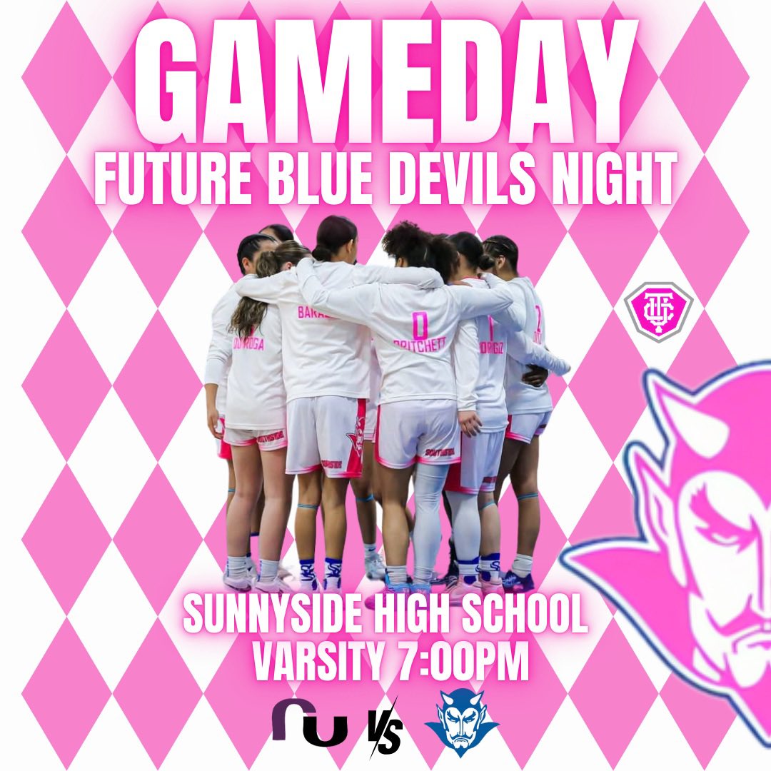 🚨6A South Region Game Day
⛹️‍♀️Future Blue Devils Night
📅Tonight, 2/7
⌚️JV 5:30p / VAR 7:00p
🏀vs Rincon University
📍AT Sunnyside HS
😈🆚🤠
🎟️Adults $5

All Middle/Elementary Girls receive FREE Entry. Meet the players &amp; coaches! Sit behind the Sunnyside bench. 

#WeAreSunnyside