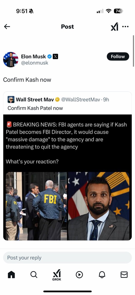 piyushmittal's tweet photo. That this crook wants Kash Patel confirmed is good enough reason not to confirm him https://t.co/B7MKR60v0b