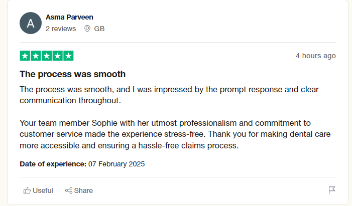 DentalNegTeam's tweet photo. Well done Sophia Lawrence for another amazing 5⭐️review for the team. Brilliant work and well deserved! #dentalnegligence https://t.co/ZfgvEMsmkl
