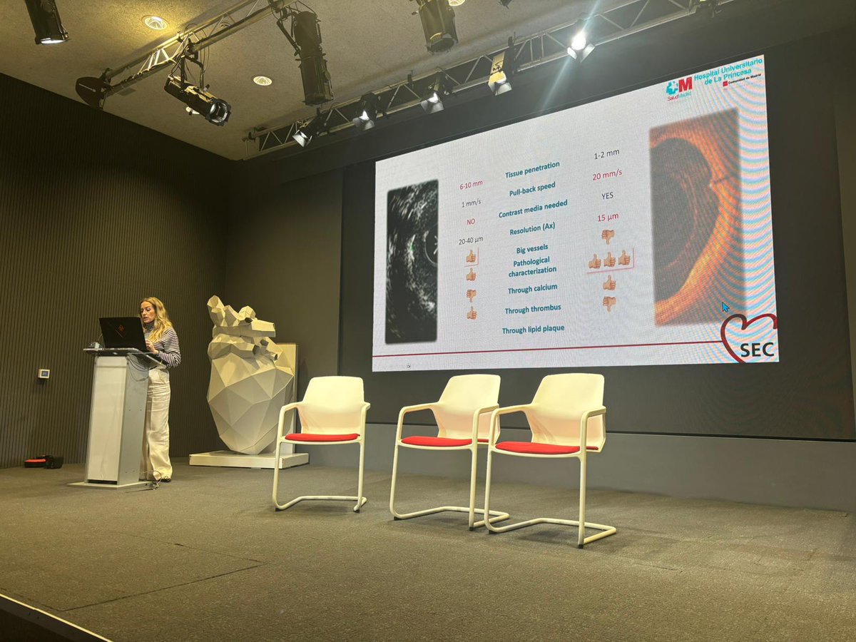 Ramón López Palop (@ramonlopezpalop) on Twitter photo Colofón final <a href="/teresabastante/">Teresa Bastante</a> cierra el curso <a href="/secardiologia/">Soc Esp Cardiología</a> comparando IVUS y OCT. Una serie de casos tremendamente interesante. Colofón final <a href="/teresabastante/">Teresa Bastante</a> cierra el curso <a href="/secardiologia/">Soc Esp Cardiología</a> comparando IVUS y OCT. Una serie de casos tremendamente interesante.