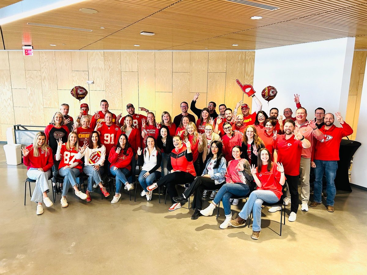 Our FAVORITE Red Friday of the Year! ❤💛 Go Chiefs!