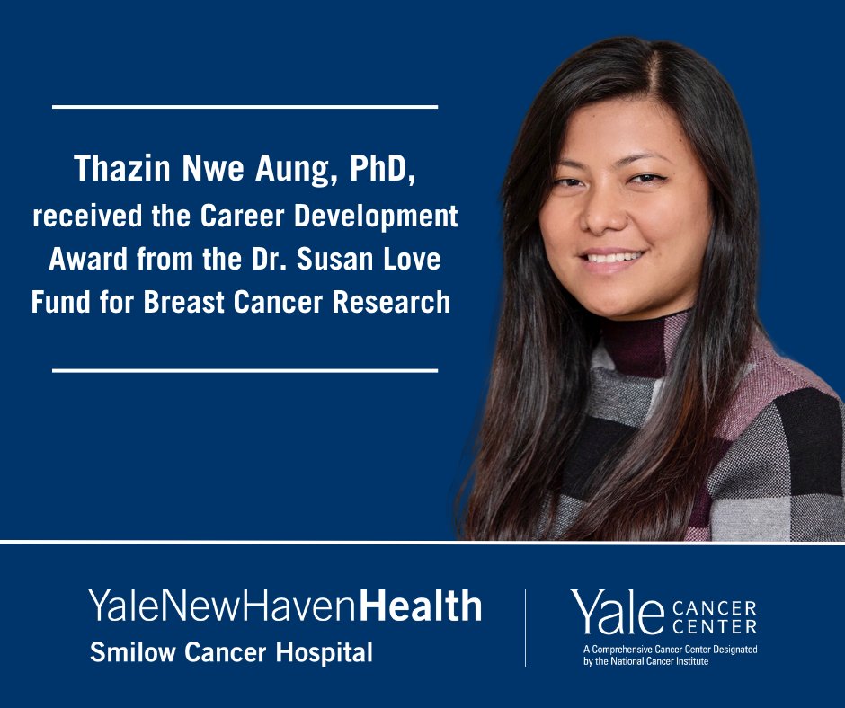 Yale Cancer Center (@yalecancer) on Twitter photo Thazin Nwe Aung, PhD <a href="/tznaung/">Thazin Nwe Aung, PhD</a>, associate research scientist <a href="/yalepathology/">Yale Pathology</a> and member <a href="/YaleCancer/">Yale Cancer Center</a>, received the Career Development Award from <a href="/DrLoveResearch/">DrSusanLoveFund</a> for her proposal: "Mapping the Spatial Landscape of Immune Response and Tumor Heterogeneity to Predict #Immunotherapy Thazin Nwe Aung, PhD <a href="/tznaung/">Thazin Nwe Aung, PhD</a>, associate research scientist <a href="/yalepathology/">Yale Pathology</a> and member <a href="/YaleCancer/">Yale Cancer Center</a>, received the Career Development Award from <a href="/DrLoveResearch/">DrSusanLoveFund</a> for her proposal: "Mapping the Spatial Landscape of Immune Response and Tumor Heterogeneity to Predict #Immunotherapy
