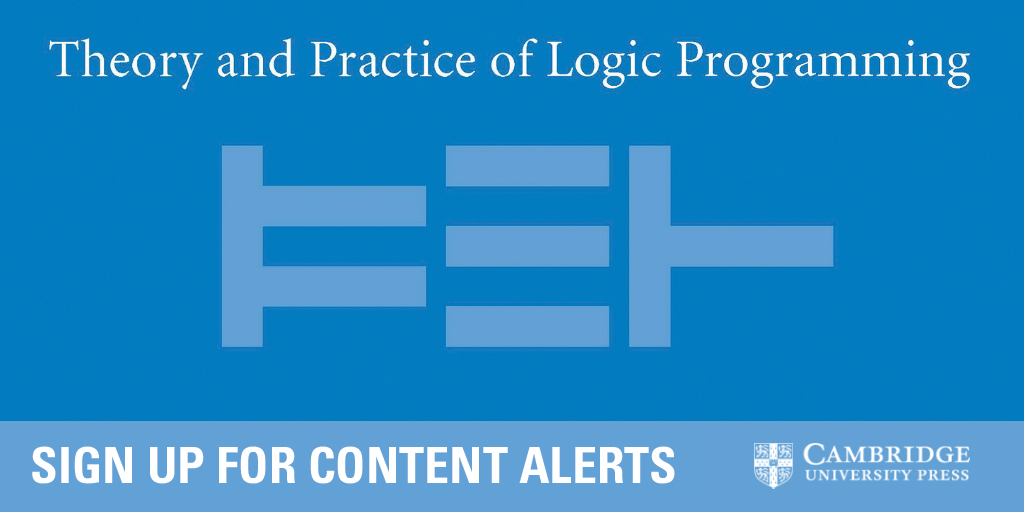 CUP_SciEng's tweet image. Sign up for alerts to receive regular content updates from Theory and Practice of Logic Programming
📚 cup.org/4gpJXWv
#logic #logicprogramming