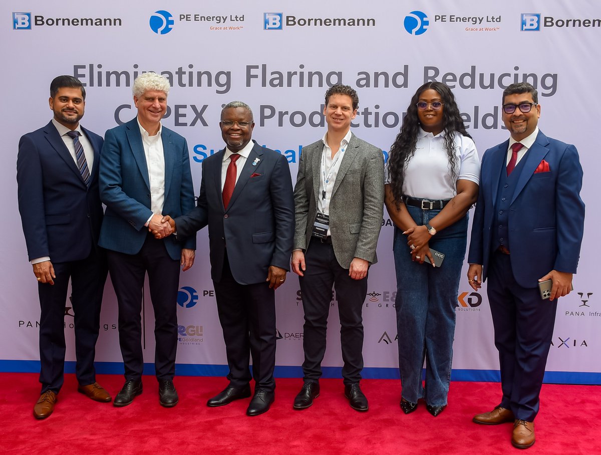 DaereAkobo's tweet photo. We had the privilege of hosting a strategic seminar with @ITTBornemann on Eliminating Flaring & Reducing CAPEX in Production Fields, with a focus on Multiphase Pumps.

With key Oil & Gas stakeholders and the German Embassy in attendance, the discussions reinforced the urgency of collective action in tackling climate challenges. I emphasized the need for industry players to balance economic growth with environmental responsibility: "By adopting cutting-edge flare gas recovery technologies, we can transform environmental challenges into economic opportunities—driving sustainability while aligning with global best practices."