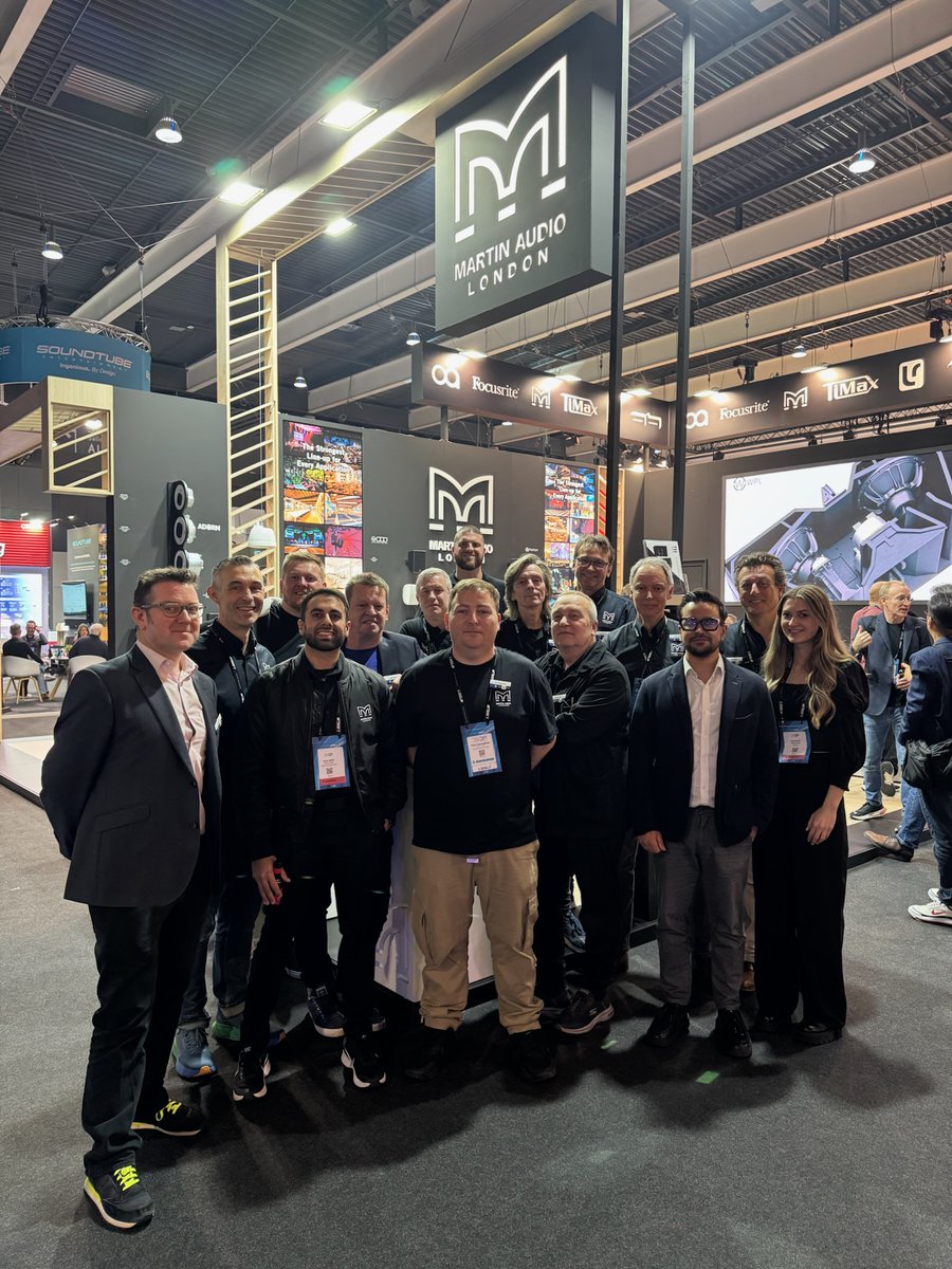 MartinAudioLtd's tweet image. That’s a wrap! Thank you to everyone who joined us for another incredible show at @ISE_Show! What a week and what a team.

Couldn’t make it? Or just want more? Join us for our UK Open Days in March: martin-audio.com/events/march20… 

#ISE2025
#OpenDays
#MartinAudioFamily