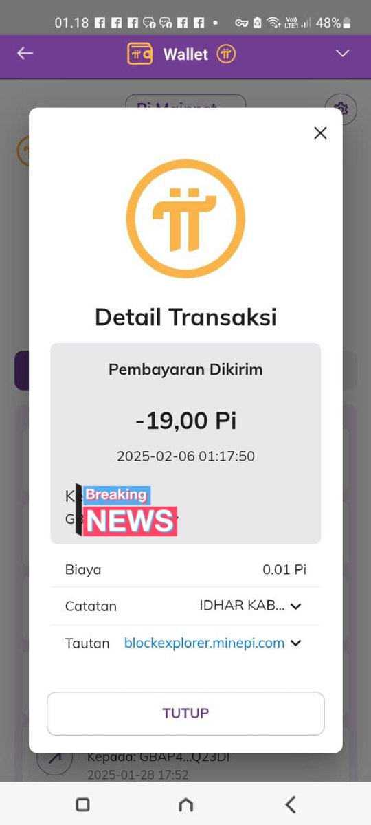 coinpiexchange's tweet photo. Pi completed successful deal ✅
Price of 1 Pi coin = $9 💸
DM if you want to sell the Pi 🤑💲
Minimum Buy 25 Pi Coin🥳.
🤑💸💵💴💶💰💳 #BuyPi #Pilisting #PiMainet #Pi #PiCoreTeam #PiNetwork #PiNetworkUpdates #pinetworkkyc #P2P https://t.co/a3BN5soP3i
