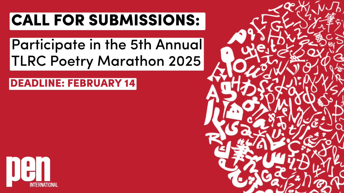 Join PEN International and <a href="/TLRC_PEN/">PEN Translation & Linguistic Rights Committee</a>  in celebrating  Indigenous &amp; Minoritised Languages for the 5th annual online Poetry Marathon! Participate with your voice today -  send your expression of interest to pen.tlrc@gmail.com by 14 February 2025. Find out more: