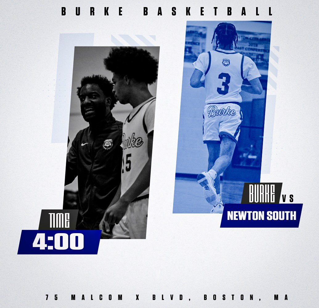 Burke Boys Basketball (@burke_mbb) on Twitter photo Major opportunity for us as we take on a very good D1 team @ Madison tomorrow! 617 pop out & come support your DAWGS!
<a href="/BrianRoachJr/">Brian Roach, Jr.</a> <a href="/BostonHeraldHS/">Danny Ventura</a> <a href="/GlobeSchools/">Boston Globe Schools</a> <a href="/T_Mulherin/">Tom Mulherin</a> <a href="/m_doherty23/">Matt Doherty</a> <a href="/nweitzer7/">Nate Weitzer</a> <a href="/keith_pearson/">Keith Pearson</a> <a href="/JoeAlmeida07/">Joe Almeida</a> <a href="/mukala_K/">Mukala Kabongo 🇨🇩</a> <a href="/AthleticsBPS/">Boston Public Schools Athletics</a> <a href="/keith_pearson/">Keith Pearson</a> <a href="/SuperPreps/">Super Preps Hoops</a> Major opportunity for us as we take on a very good D1 team @ Madison tomorrow! 617 pop out & come support your DAWGS!
<a href="/BrianRoachJr/">Brian Roach, Jr.</a> <a href="/BostonHeraldHS/">Danny Ventura</a> <a href="/GlobeSchools/">Boston Globe Schools</a> <a href="/T_Mulherin/">Tom Mulherin</a> <a href="/m_doherty23/">Matt Doherty</a> <a href="/nweitzer7/">Nate Weitzer</a> <a href="/keith_pearson/">Keith Pearson</a> <a href="/JoeAlmeida07/">Joe Almeida</a> <a href="/mukala_K/">Mukala Kabongo 🇨🇩</a> <a href="/AthleticsBPS/">Boston Public Schools Athletics</a> <a href="/keith_pearson/">Keith Pearson</a> <a href="/SuperPreps/">Super Preps Hoops</a>