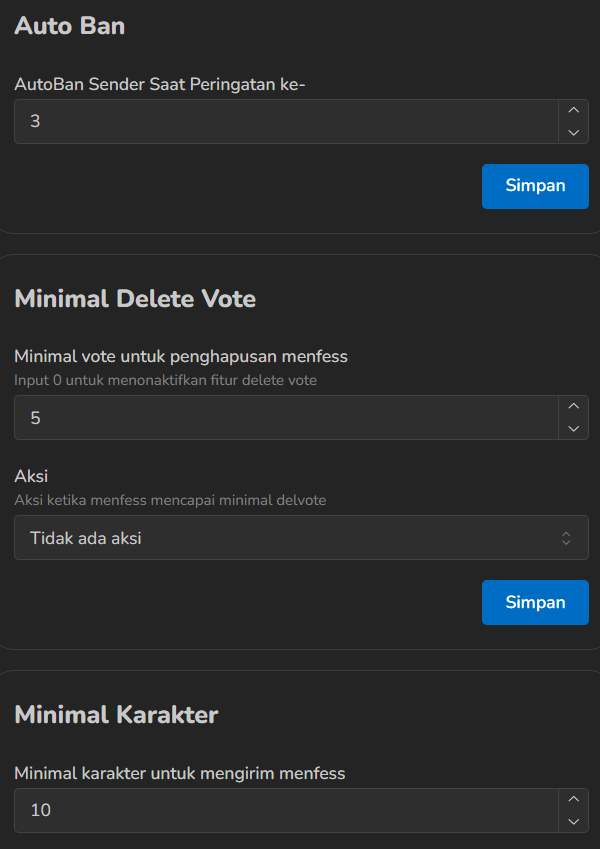 MENGENAI PENGIRIMAN MENFESS
Notes:
-Mupi sedang OPEN DM, jadi tidak perlu mendapatkan follow back terlebih dahulu. Semua orang bisa mengirimkan menfess
-Syarat pengiriman menfess bisa dilihat pada gambar

CARA MENGIRIM MENFESS:
-Silahkan cek reply