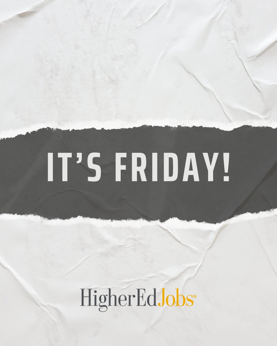 HigherEdJobs's tweet photo. Cruising into the weekend!
#friyay #tgif #workingfortheweekend #weekendwarrior #rest https://t.co/XRIRh4JTld