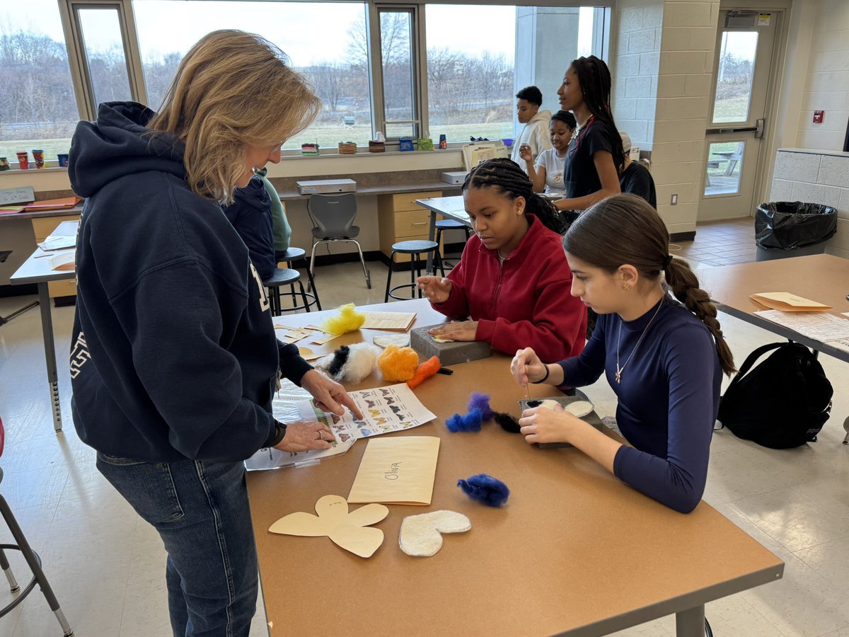 Mrs. Krause’s Art Room (@mrskrauseart) on Twitter photo Thanks to our 7th grade teachers for joining us today to work with our visiting artist Mallory Zondag. Today, we learned about dry felting & started on their moths/butterflies <a href="/NitschmannMS/">BASDNitschmannMS</a> <a href="/ArtsQuest/">ArtsQuest</a> <a href="/BASDRelatedArts/">BASDRelatedArts</a> <a href="/NMSTeamPitt/">NMS Team Pitt</a> #needlefelting #middleschoolart Thanks to our 7th grade teachers for joining us today to work with our visiting artist Mallory Zondag. Today, we learned about dry felting & started on their moths/butterflies <a href="/NitschmannMS/">BASDNitschmannMS</a> <a href="/ArtsQuest/">ArtsQuest</a> <a href="/BASDRelatedArts/">BASDRelatedArts</a> <a href="/NMSTeamPitt/">NMS Team Pitt</a> #needlefelting #middleschoolart