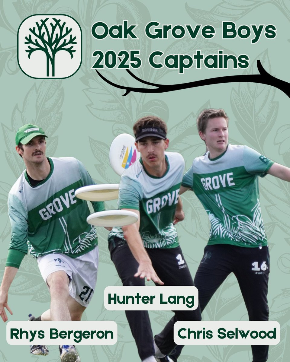 Introducing Oak Grove Boys’ 2025 Captains!

Rhys, Hunter, and Chris look forward to leading the Grove to glory in the coming season.

Tryout information coming soon 🌳🌲