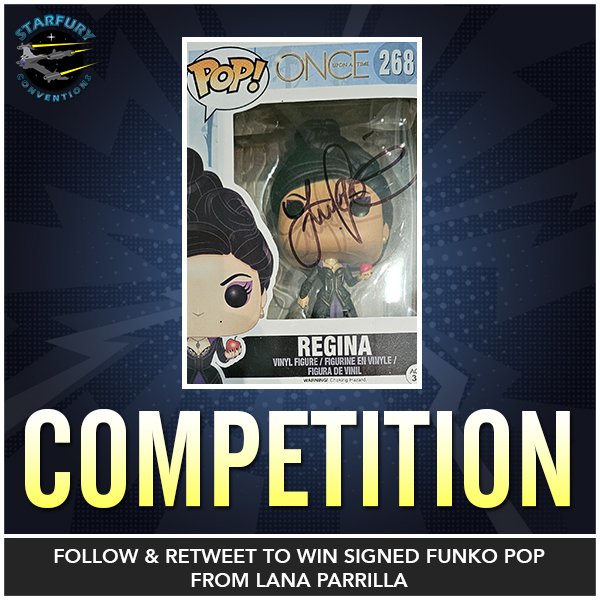 It's #competition time, with a great #onceuponatime prize.

We're giving away an <a href="/OriginalFunko/">Funko</a> of our Evil Queen, Regina, signed by <a href="/LanaParrilla/">Lana Parrilla</a>

For a chance to win, simply follow us &amp; retweet this post. Winner will be chosen on Sunday

You meet Lana at Enchanted 6 in November