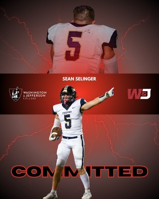 Sean Selinger (@sean_selinger) on Twitter photo After a great couple conversations and visits with <a href="/Coach_Sirianni/">Coach Mike Sirianni</a> and <a href="/CoachGlosek/">Shawn Glosek</a> I am very happy to announce my commitment to W&J! Thank you to everyone who has helped me get to this point!! After a great couple conversations and visits with <a href="/Coach_Sirianni/">Coach Mike Sirianni</a> and <a href="/CoachGlosek/">Shawn Glosek</a> I am very happy to announce my commitment to W&J! Thank you to everyone who has helped me get to this point!!