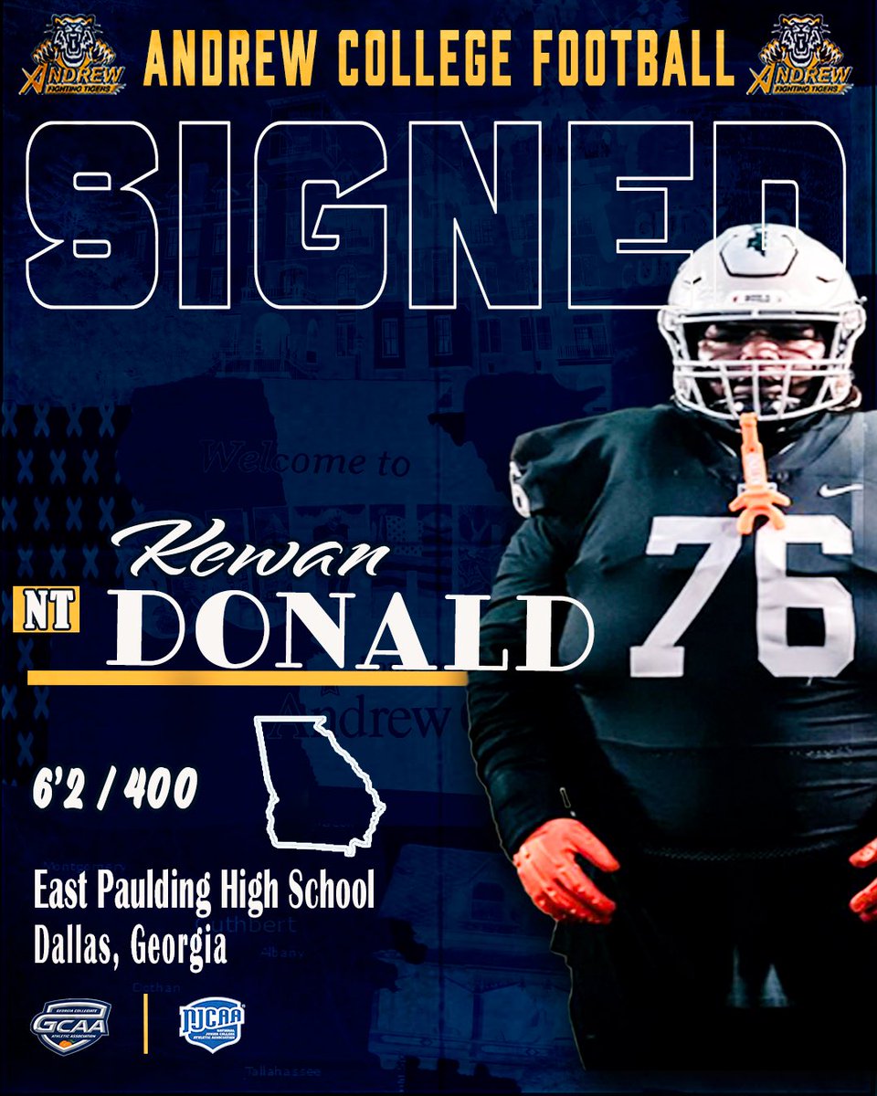 Welcome, Kewan Donald to Fighting Tigers Family!
✅Signed <a href="/KewanDonald99/">Kewan Donald</a> 
📍<a href="/BJacobsonFBall/">RaiderNationEPHS</a> ➡️Tigers Den