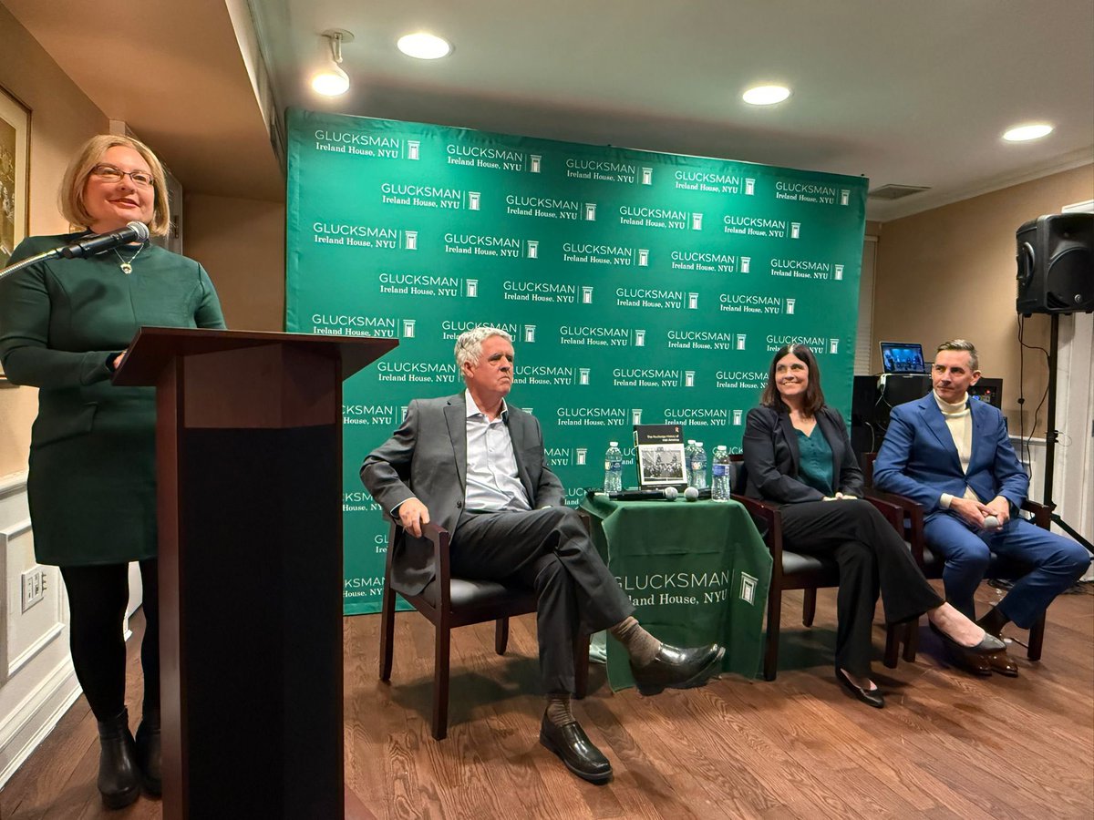 Consul General Nolan gratefully attended the launch of ‘Routledge History of Irish America’ at Glucksman Ireland House. This volume brings together 42 scholars, and 2 co-editors to explore the dynamics shaping the Irish-American experience from the 17th to the 21st century. The