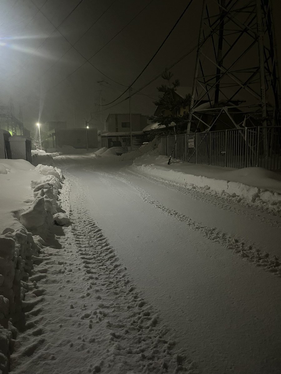 除雪車ありがたいーーー